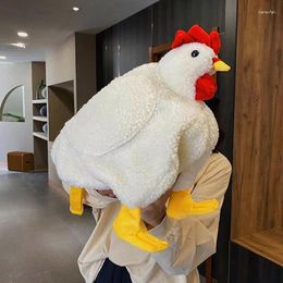 Bag Drop Winter Handbag Designer Women's Plush Funny Duck Chicken Shoulder Bags Soft Fur Women Large Capacity Purse