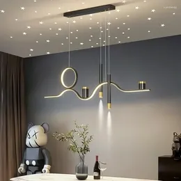 Chandeliers Modern LED Decoration Dining Room Star Pendant Lamp Lights Chandelier Indoor Lighting Hanging Light Fixture Living