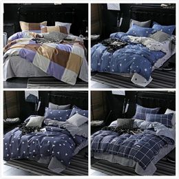 Bedding Sets Concise Duvet Cover Pillowcase 3pcs Set Soft Cotton Bed Linens Quilt Comforter Pillow Case 180x220 200x230 220x240cm