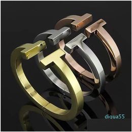 Cuff Fashion Style Super Coarse Bracelet Mens Bracelets Classic 316L Titanium Steel Designer Jewellery Gift Drop Delivery Dh3Cs