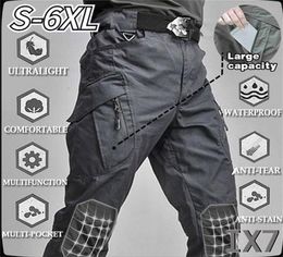 Mens Tactical Pants Outdoor Hiking Waterproof Army Military Camouflage Long Trousers Male Casual Multi Pocket Cargo Pants 6XL 22062608630