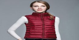 New Brand Packable Puffer Vest with Standup Collar Women Padded Vest Lightweight Down for lady Zipup Winter Clothes5400726