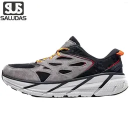 Casual Shoes Clifton L Men Sneakers Thick Bottom Breathable Wear-Resistant Outdoor Trail Running Non-Slip Suede Sport Shoe