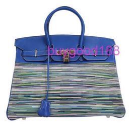 Aa Biridkkin Delicate Luxury Womens Social Designer Totes Bag Shoulder Bag 35 Blue 41835 Fashionable Commuting Handbag