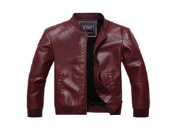 PU Leather Jacket Mens Motocycle Clothes Fashion Motor Biker Leather Jackets Classic Style Slim Coats Outwear267K4193096