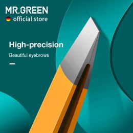 MR.GREEN Eyebrow Tweezer Colourful Hair Beauty Fine Hairs Puller Stainless Steel Slanted Eye Brow Clips Removal Makeup Tools 240518