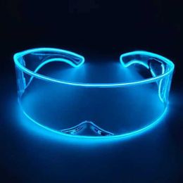 LED Toys Cool EL Wire Goggles Luminous Vogue Glasses Wireless Party Glasses for KTV Bar Nightclub Party Light Show 10 Colors Available S2452011