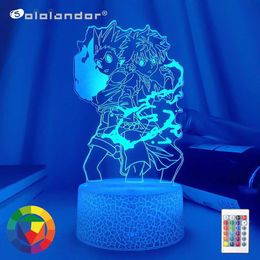 Lamps Shades Gon and Killua Figure 3d Night Light Anime Hunter X Hunter Nightlight for Kid Bedroom Decor Lighting Child Gift HxH Lamp Bedside Y2405209H74