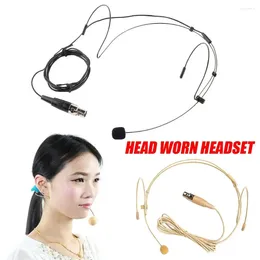 Microphones For XLR 4 Pin Bodypack Transmitter Live Headwear Headworn Microphone Head Worn Headset Headband