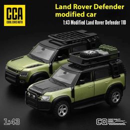 Diecast Model Cars CCA 1 43 Land Rover Defender 110 Alloy Model Car Diecast Metal Assembly Modification Series Miniature Vehicle Collection Toy Car Y240520S6DJ