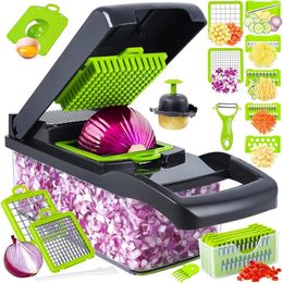 Multi-Functional Vegetable Cutter Household Potato Slicer Kitchen Radish Grater Slicer Kitchen Home Fruit Vegetable Tools 240518