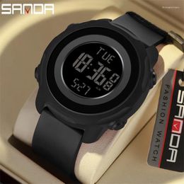 Wristwatches Digital Watch Men Military Army Sport Wristwatch Top LED Stopwatch Waterproof Male Electronic Clock Gift 6122