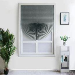 Curtain Non Perforated Blinds Bedroom And Household Sunshade Curtains Self-adhesive Pleated Blackout