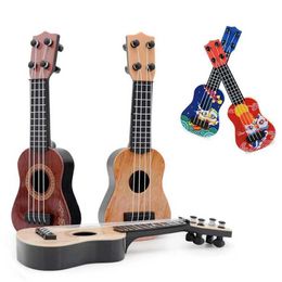 Guitar Mini Guitar 4-String Classical Quad Toy Instrument Childrens Beginner Simulation Performance Early Teaching Small Guitar WX986454