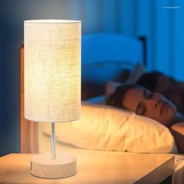 Table Lamps Led Bedside Lamp 3000K Brightness Adjustable Touch Switch With Extended Charging Port For Bedroom Desktop Decoration