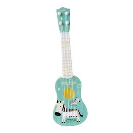 Guitar Guitar toy portable childrens toy four stringed piano music instrument toy birthday gift for preschool children boys girls beginners children WX