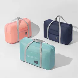 Duffel Bags Folding Travel Storage Bag Clothes Packaging Organiser Foldable Nylon Large Capacity Luggage WaterProof Handbags