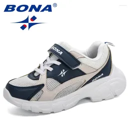 Casual Shoes BONA 2024 Designers Children Sneakers Sport Child Trendy Leisure Trainers Kids Walking Footwear Comfy