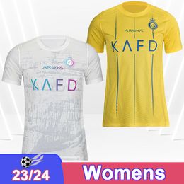 23 24 Al Nassr Womens Soccer Jerseys FOFANA MADU OTAVIO AL-GHANNAM AL-AMRI AL-SULAIHEEM ALEX TELLES ALKHAIBARI AL-HASSAN Home 3rd Football Shirts