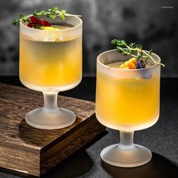 Wine Glasses Japanese Style Glass Cup Frosted Cocktail Cups Creative Drink Juice Atmospheric Kitchen Accessories
