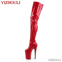 Dance Shoes Model Stage With Pole Dancing 23cm High Heel Boots 9 "sexy Thick Waterproof Platform