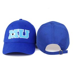 Comic Baseball Men Adult Unisex Cotton Mu broderi Big Eye Cap Monster University Women Sun Hats Trucker Hat Bonnet Gorras L2405