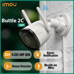 Wireless Camera Kits Dahua Imou Bullet 2C 4MP IP Outdoor Camera IP67 Waterproof Built in Microphone Human Body Detection Night Vision ONVIF P2P WiFi Secur J240518