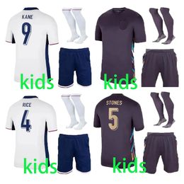 2024 kids football kits ENGLANDS Soccer Jerseys SAKA FODEN BELLINGHAM RASHFORD ENGLAND KANE STERLING GREALISH National team Football Kit150