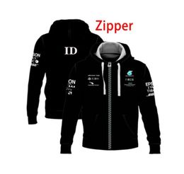 Men039s Hoodies Sweatshirts Fall Black Car Racing Zipper Hoodie Customizable ID One Pullover Sweatshirt Fashion Me3145282