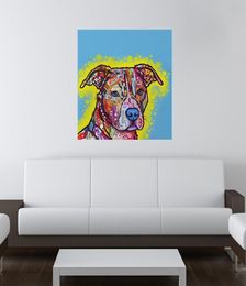 Dean RussoAnimal dog artwork print on canvas modern high quality wall painting for home decor unframed pictures9907796
