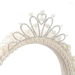 Party Supplies Bride Hairband With Pearl Decors Wide Side Shinning Baroques For Girl Festival Wedding Dropship