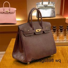 Platinum Lizard Leather Handbag 7A Kliys premium feel bag 25/30 lizard skin bag genuine leather handbag large capacity