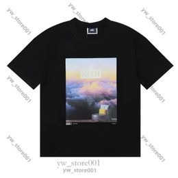 Summer Mens Designer Kith T Shirts Trends Brand Rabbit Paper Cutting Spider Print Round Neck Loose Casual Cotton Kith T-Shirt Men And Women Graphic Tee e78b