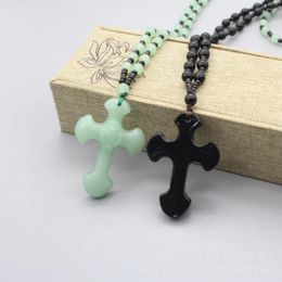 Charms Amulet Jewellery Jade Cross Fashion Making Classic Religious Style Christian Accessories