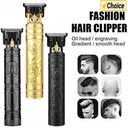 Vintage T9 Hair Cutting Machine Mens Electric Shaver Rechargeable Trimmer Beard Clipper Barber Cut 240516