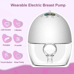 Breastpumps Electric breast pump with low noise no hands wearable breast pump comfortable milk collector WX