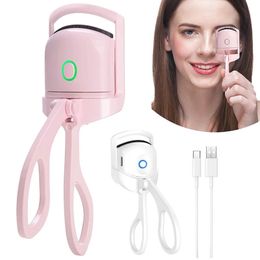 Electric Eyelash Curler USB Charging Model Fast Heating Portable Eye Lash Perm Shaping and Lasting Curling Thermal Eyelash Clip 240518