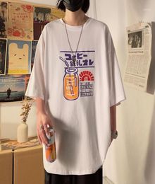 A Men039s TShirts Japanese Harajuku Men Women Graphic T Shirt Summer Loose Tshirt Ulzzang Korean Style Tee Tops Hip Hop Short 1023664