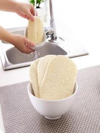 Natural Loofah Dishwashing Cloth Scrub Pad Dish Pot Easy To Clean Scrubber Sponge Kitchen Clean Brushes Scrub Pad7505855