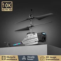 KY202 RC Helicopter 10K Ultra HD Dual Camera Gest Sensing Intelligent Hovering Hinder Undvikande Drone Toy Gift 240517