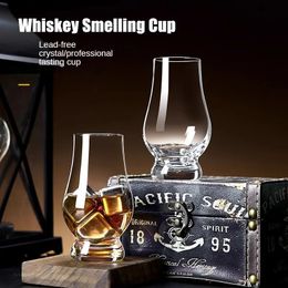 6pcs 200ml Crystal Glass Smelling Aroma Cup Whiskey Barware Wine Glasses Liquor Scotch Bourbon Drinking Party Supplies 240520