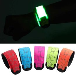 LED Toys LED wristband with high brightness decoration and charging LED tablet with luminous night running arm bracelet used for outdoor spor