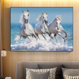 Galloping Horses Canvas Painting Wall Art Pictures For Living Room Modern Animals Posters And Prints Home Decoration