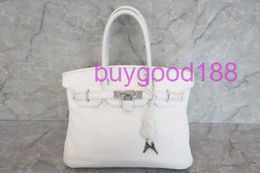 Aa Biridkkin Delicate Luxury Womens Social Designer Totes Bag Shoulder Bag 30 Hand Bag White Square Fashionable Commuting Handbag
