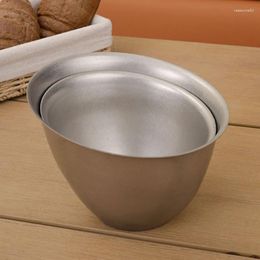 Bowls Korean Retro 304 Stainless Steel Lettuce Bowl Multifunctional Thickened Silver Salad Large Anti Scalding Cooking Basin