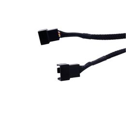 2024 1pcs/2pcs/5pcs 4 Pin PWM Splitter 4Pin PWM Female To 3/4 Pin PWM Adapter Cable for Computer CPU Case Fan Sleeved Power Cablefor CPU fan