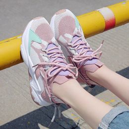 Fitness Shoes 2024 Spring Korean Version Of The Wild Sports Female Students Running Women's Summer Woman