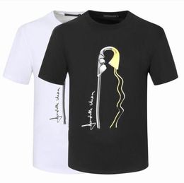summer Mens tshirts Fashion male Tees black white Short Sleeve tops Hip Hop Streetwear Clothing Asian size MXXXL1356480