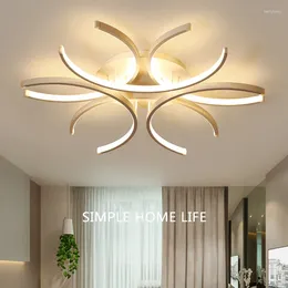 Chandeliers Led Chandelier Lights White Modern Ceiling Lamp Bedroom Circle Attic Living Dining Room Kitchen Interior Light Fixture