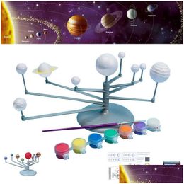 Science Discovery Child And Technology Learning Solar System Planet Teaching Assembly Colouring Educational Toy Drop Delivery Toys Dhtqr